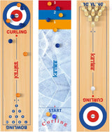 KETIEE Curling Game for Family 47 inch, 3 in 1 Table Shuffleboards, Tabletop Curling Game, Table Top Curling Bowling Shuffleboard Board Games Kids and Adults Indoor, Travel (120x30cm).