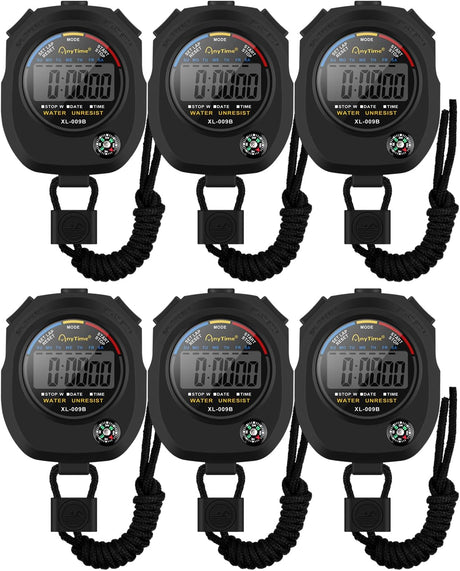 Sports Stopwatch Timer, BROTOU Professional Digital Stopwatch with Calendar Alarm Compass, Multi Handheld Stopwatch Timer for Swimming Running Football Fitness Coaches Referee (4).