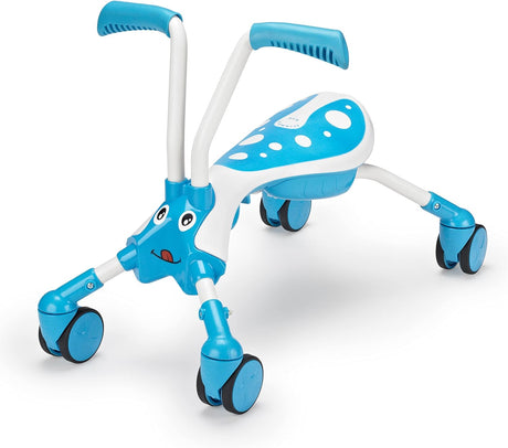 Scramblebug 4-Wheel Balance Bike For 1-3 Year Old Kids, Fold and Go, Tide, Foot-to-Floor Ride-On That Develops Your Toddler’s Balance and Motor Skills, 360 Wheels for No Surface Scratches.