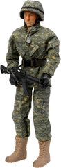 WORLD PEACEKEEPERS from Peterkin | 12" Airborne Infantryman Action Figure & Accessories | 1:6 Scale | Action Figures & Accessories | Ages 3+, Grey.