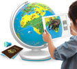 PlayShifu Educational Globe for Kids, Orboot Earth (Globe + App) Interactive AR World Globe, 400 Wonders, 1000+ Facts, STEM Toy Gifts for Kids 4-10 Years, No Borders, No Names on Orboot Globe.