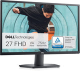 Dell SE2422HX 24 Inch Full HD (1920x1080) Monitor, 75Hz, VA, 5ms, AMD FreeSync, HDMI, VGA, 3 Year Warranty, Black.