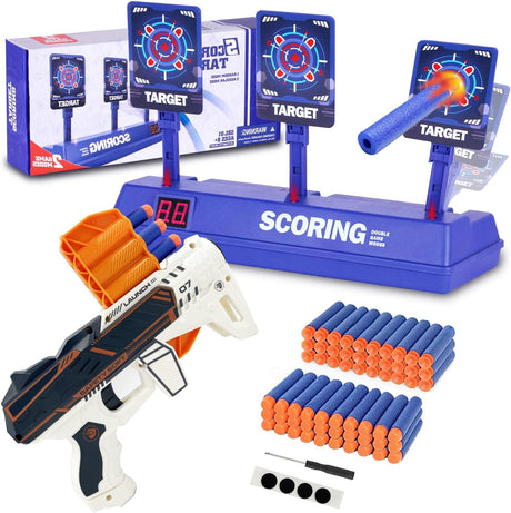 Shooting Games Toys for 3-10 Year Old Boys Kids,Electronic Digital Target for Nerf Guns,Nerf Gun Toy with Auto Reset Targets,Birthday Presents Halloween Xmas Gifts for 5-10 Year Olds Boys kids.