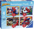 Ravensburger Marvel Spiderman 4 in Box (12, 16, 20, 24 Piece) Jigsaw Puzzles for Kids Age 3 Years Up.