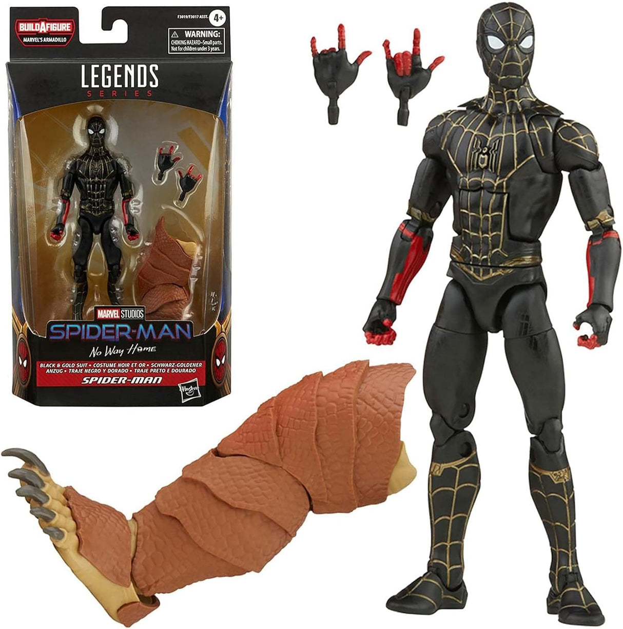 Marvel Legends Series Integrated Suit Spider-Man 15cm Collectible Action Figure Toy, 2 Accessories.