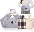 Dibikou Hot Water Bottle with Belt, Wailt Cover, Rubber for Neck and Shoulder, Back, Legs,Waist Warm.