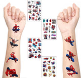 4 Sheet Super Hero Avengers Temporary Tattoos Stickers for Kids,Superhero Party Bag Filler Favors Cute Fake Tattoos Stickers for Kids Boys Girls School Rewards Gifts.