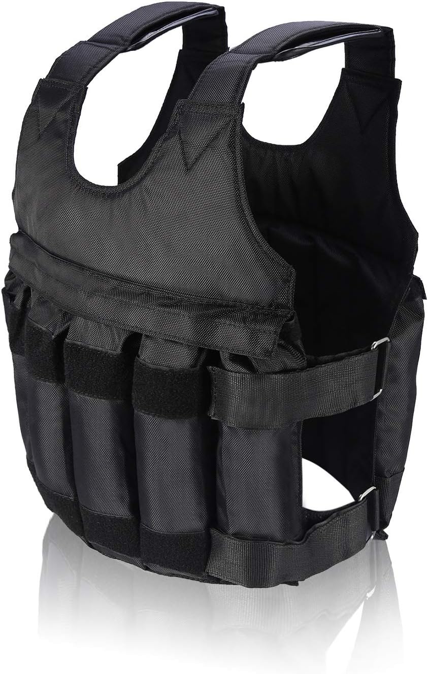 Yudanny Adjustable Weighted Vest Maximum Load Adjustable 20kg Weighted Vest Exercise Training Vest.