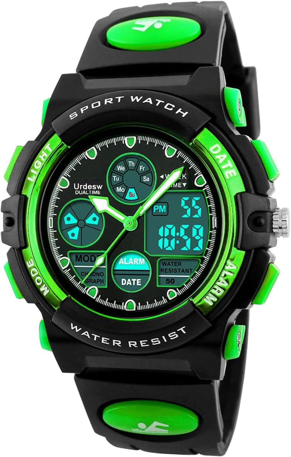 Urdesw Kid Watch for 6-12 Year Old Boys, Kids Sports Digital Watch Unique Gifts for Teenager Age 6-15 Electronic Toys for Kids Age 6-15 Year Old Girl Gifts Birthday Presents Toddler Watch New.