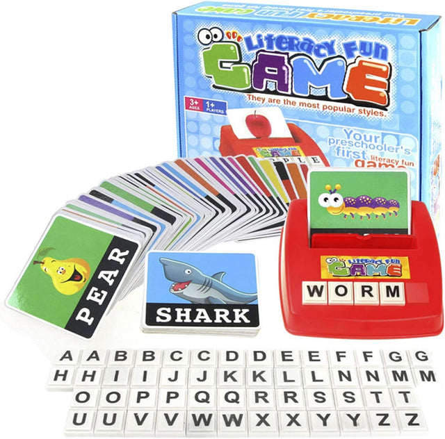 Matching Letter Game Gifts for 4-5 Year Old Girls, Spelling Game Sight Words Alphabet Flash Cards Preschool Learning Educational Toys for 3-6 Year Old Boys Girl Birthday Gifts for Kids Age 2-6.