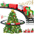 VATOS Hanging Christmas Train Set - Christmas Train Toy with Light & Sound for Boys Girls, Train Toy Set Around Under The Christmas Tree, Best Christmas Decoration Indoor for Families.