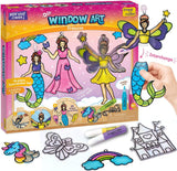 Imagimake Window Art Princess | Unicorn, Mermaid | 16 Pieces Glass Paint & Suncatcher Kit, Craft Kits for Kids | Birthday Gifts for 5 6 7 8 9 10 11 12 Years Old Girls, Arts and Crafts for Kids.