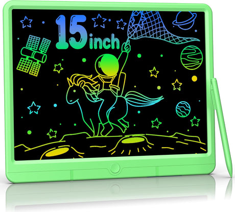 TUGAU LCD Writing Tablet for Adults and Kids, 15 inch Drawing Writing Scribble Boards Writing Board, Good for Educational Learning Office Communication Tool, Office Memo Boards, Message Boards.