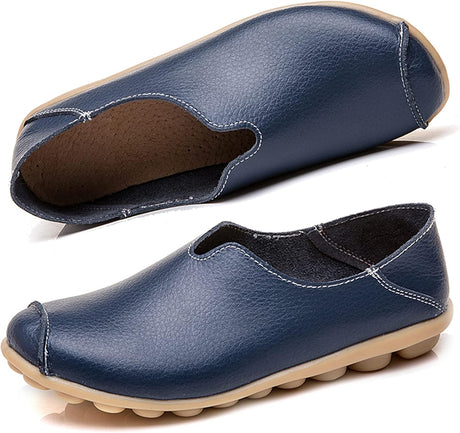 Women's Loafers Moccasins Soft Slip on Flat Boat Driving Shoes.