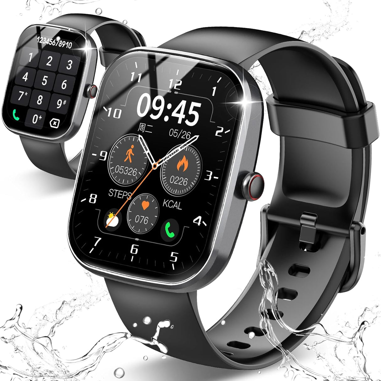 Csasan 2024 Smart Watch,1.91" Touch Smart Watches for Men Women Answer/Make Calls, 110+ Sports Modes with Sleep Heart Rate Monitor, Step Counter, IP68 Waterproof Fitness Watch for Android IOS.