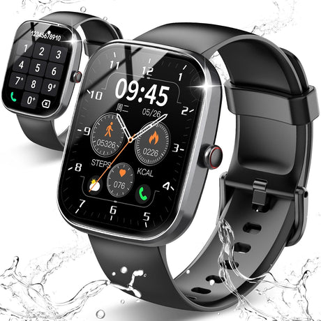 Csasan 2024 Smart Watch,1.91" Touch Smart Watches for Men Women Answer/Make Calls, 110+ Sports Modes with Sleep Heart Rate Monitor, Step Counter, IP68 Waterproof Fitness Watch for Android IOS.