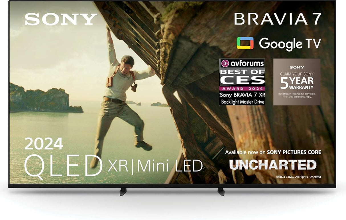 Sony BRAVIA, KD-43X80L, 43 Inches, LED, Smart TV, 4K HDR, Google TV, ECO PACK, BRAVIA CORE, Narrow Bezel Design.