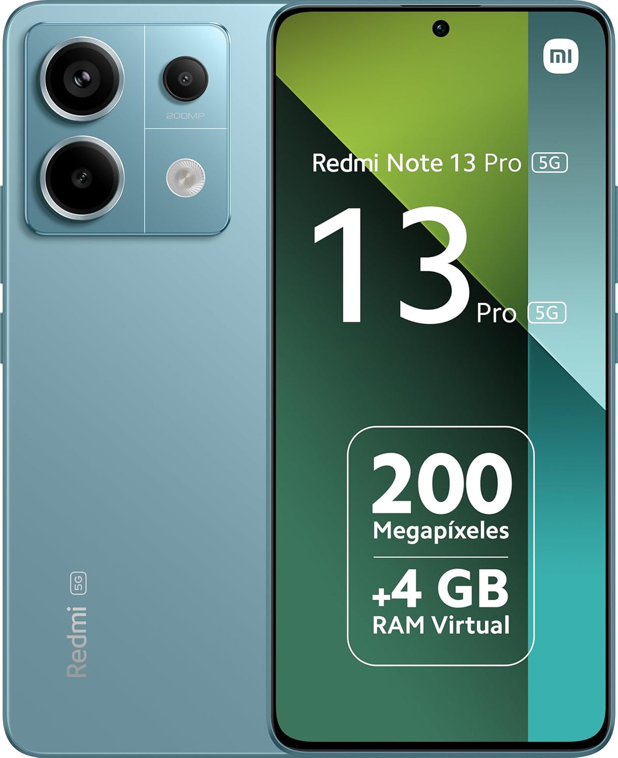 Xiaomi Redmi Note 13 Pro 5G Smartphone 8+256GB, Ocean Teal (UK Version + 2 Years Warranty).