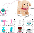 Walking Dog Toys for Kids, Interactive Electronic Pets Dog with Walking Talking Barking Repeating Singing on Lead, Realistic Robot Puppy Dog Toy Present Gifts for 2 3 4 5 Years Old Girls Boys Kids.