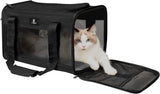 X-ZONE PET Airline Approved Soft-Sided Pet Travel Carrier for Dogs and Cats (Medium, Grey)