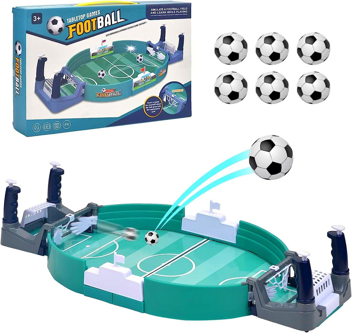 Football Gifts for Boys, Mini Table Top Football Game, Desktop Interactive Soccer Game, Worlds Cup Gift, Football Board Family Game for Kids Adults.