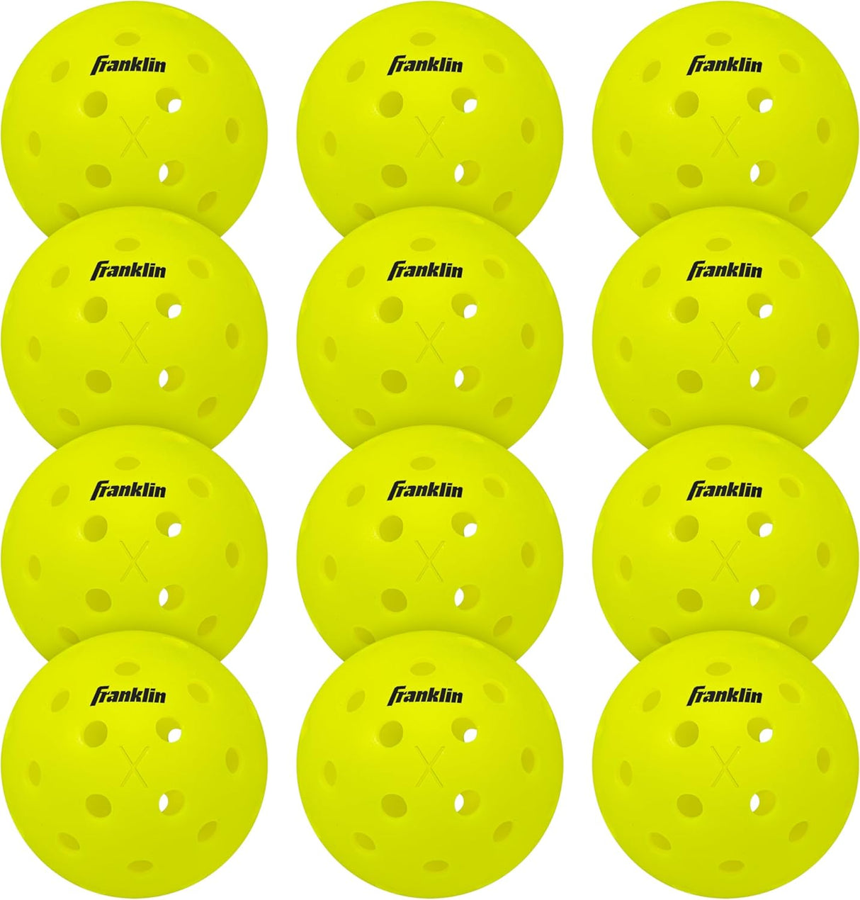 Franklin Sports X-40 Outdoor Pickleballs - USA Pickleball (USAPA) Approved Pickleball Balls - Official US Open Ball.