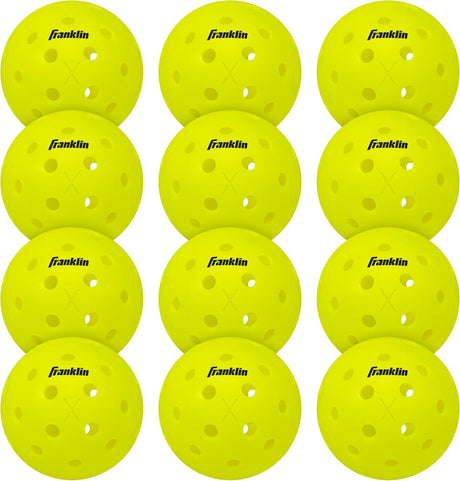 Franklin Sports X-40 Outdoor Pickleballs - USA Pickleball (USAPA) Approved Pickleball Balls - Official US Open Ball.