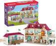 schleich HORSE CLUB — 42551 Lakeside Country House and Stable Horse Play Set, 192 Piece Detailed Doll House and Horse Toy Accessories for Girls and Boys Ages 5+.