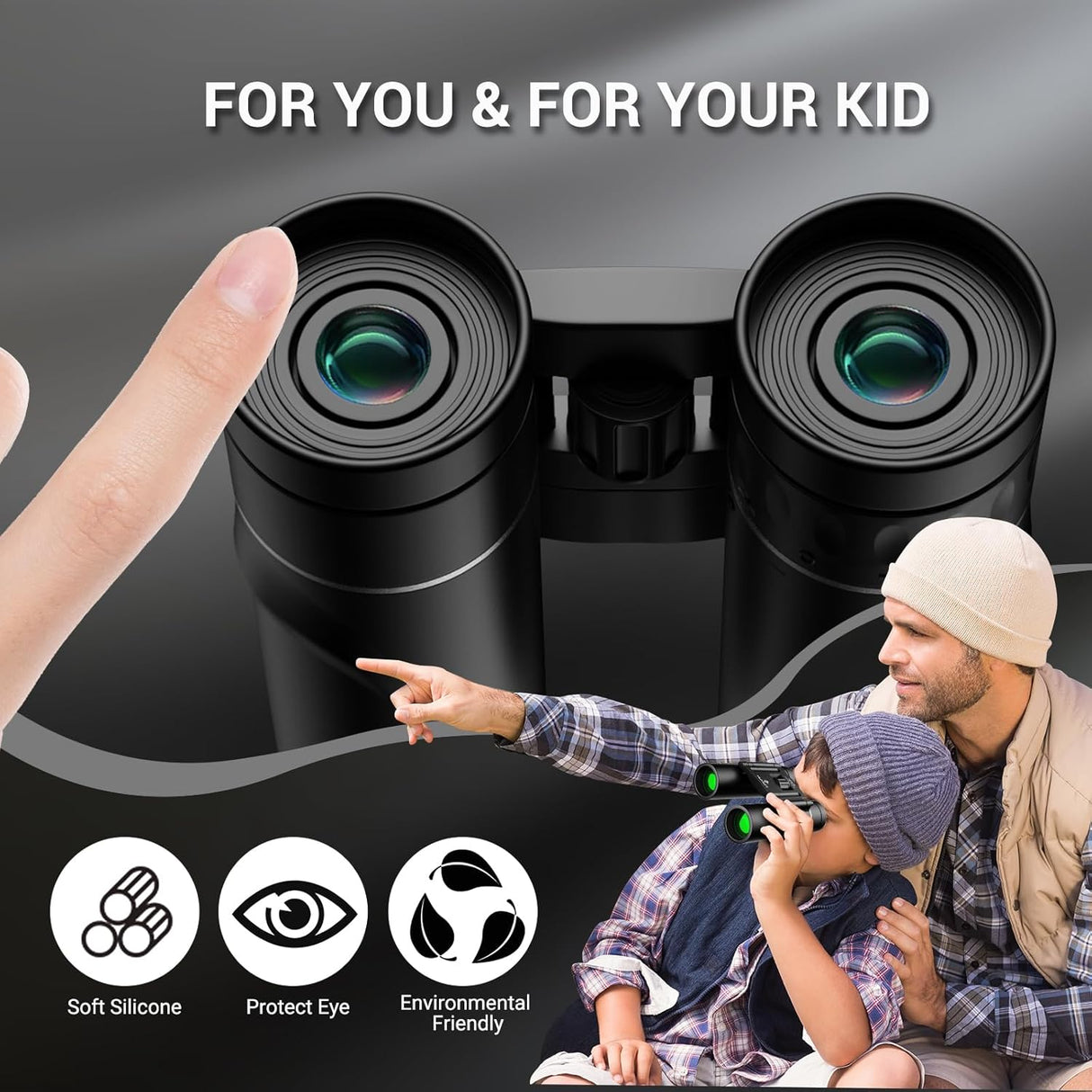 HUTACT Binoculars Compact, 10x25 Small and Lightweight, Rubber Shell Touching, Mini Pocket Folding Binoculars wih Fully Coated Lens for Travel Hiking Bird Watching Adults Kids.