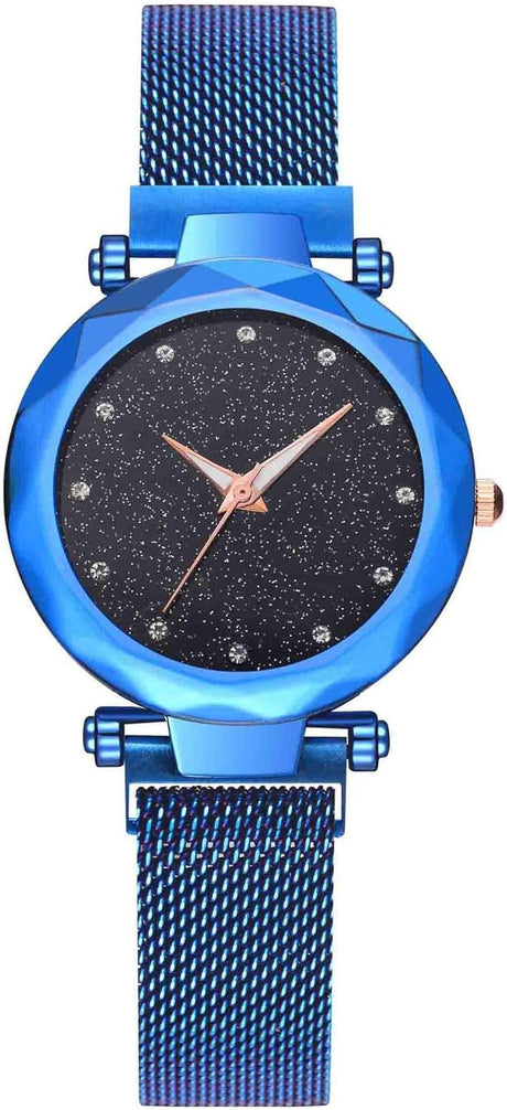 Wrist Watch for Women, Fashion Giltter Sparkle Bling Designed Quartz Analog Women's Watch with Stainless Steel Strap.