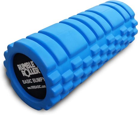 RumbleRoller Basic Bumpy Foam Roller, Solid Core EVA Foam Roller with Grid/Bump Texture for Deep Tissue Massage and Self-Myofascial Release.