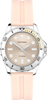 Sekonda Womens Balearic 33mm Dive Style Analogue Quartz Watch Mineral Glass 50m Water Resistant.