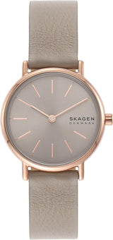 Skagen Signature Women's Quartz Watch with Stainless Steel or Leather Strap.