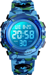 Digital Watch for Boys, Waterproof Sports Watch, Children's Watches with Alarm Clock, Stopwatch, 12-24H, Electronic Children's Watches, LED Watch for Junior Teenagers.