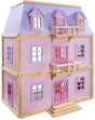 Melissa & Doug Multi-Level Wooden Dollhouse | Dolls house | Wooden dolls house | Large Playset for Girls & Boys | Dollhouses & Dolls | Toys for 3 year old boy | Gift for Boy or Girl.