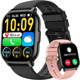 Smart Watch for Men Women (Answer/Make Call), 2.1"HD Smartwatch with Heart Rate/Sleep Monitor/Pedometer/Calories, 130+ Sports Fitness Tracker Watch, IP68 Waterproof Activity Tracker for Android iOS.