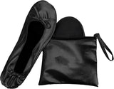 JJ PRIME - After Party Shoes with Foldable Bag Foldable Ballet Pumps Roll up Foldable Pumps.