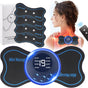 2PCS Mini Neck Massager, Body Massager & Cervical Massager, Whole Body Massager, Shoulder Electric Massagers, Pain Relief for Arms, Neck, Back, Waist, and Legs | 6 Patches | Remote Control.