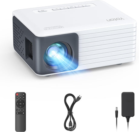 YOTON Y3 Mini Projector, Portable Phone Projector 1080P Full HD Support, Home Theater Movie Projector, Small Video Projector Compatible with HDMI,Smartphone,Tablet,PC,TV Stick,AV,USB.