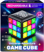 Anoawens Rechargeable Game Cube, Kid Toys with 15 Games, Fun Brain Memory & Speed Games for Kids, Christmas Birthday Gifts for Boys Girls Ages 6-12+ Years Old (Black).