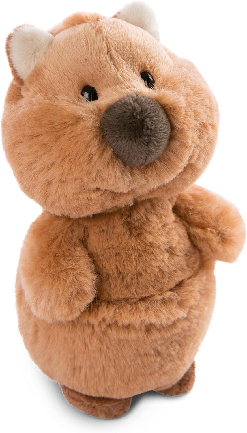 NICI 47215 Cuddly Quokka-Mola 30 cm – Sustainable Plush Toys for Boys, Girls & Babies – Eco-Friendly Stuffed Animal to Cuddle & Play with from The Wild Friends GO Green Collection, Single, Brown.