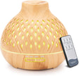 400ML Electric Ultrasonic Air Humidifier, Remote Control , Aromatherapy Diffuser with Waterless Auto-Off.