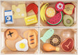 Food Groups - Wooden Play Food Sets, Pretend Play Kitchen Toys, Toy Food Accessories for Toddlers 1-3, Wood Play Fake Food for 1 2 3 Year Old Boys Girls Birthday Gift.