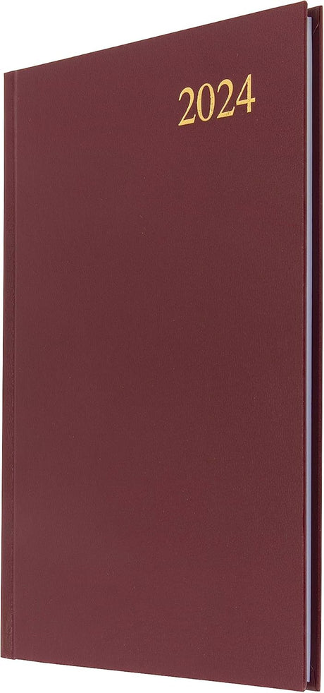 Collins Debden Collins Essential A4 Diary 2024 Daily Planner - 2024 Page A Day Diary Journal & 2024 Planner - Business Office Academic and Personal Use - A4 Size (Black).