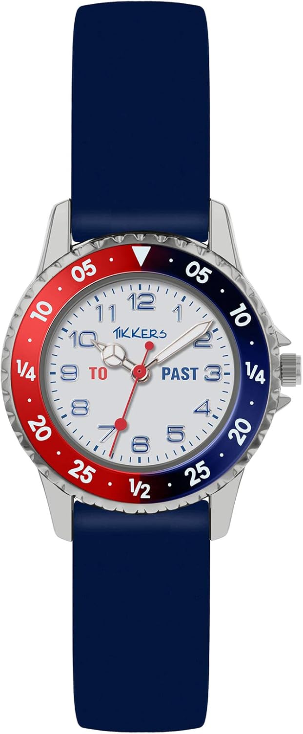 Tikkers Boy's Analogue Analog Quartz Watch with Silicone Strap ATK1040.