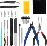 Coptiner 109PCS Gundam Model Tools Kit, Craft Set Model, Hobby Basic Tools for Gundam Model Building , Repairing and Fixing, Arts and crafts with a Plastic Box.