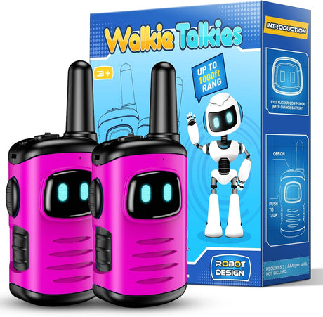 EUTOYZ Walkie Talkie 3 Packs, Toys for 3 4 5 6 Year Old Boy Girl Gift for 3-12 Year Olds Boys Toys Age 4-9 Walkie Talkie Kids Toys Age 5 6 7 Outdoor Toys Toddler Toys Girls Birthday Presents.