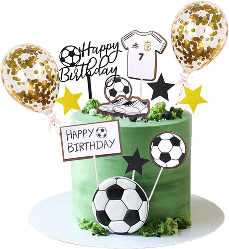 Video Game Cake Topper - 17 Piece Game Cake Birthday Decorations Picks Game On Controllers Gamepad Cupcake Decorations Happy Birthday Cake Decorations for Kids Gaming Themed Birthday Party.