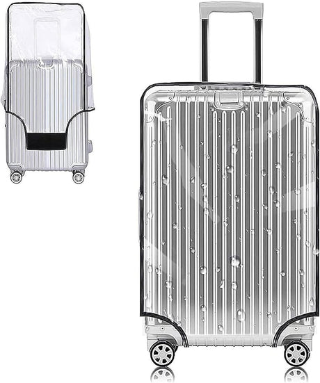 Yotako Clear PVC Suitcase Cover Protectors 20 Inch Luggage Cover for Wheeled Suitcase (20''(18.90''H x 14.90''L x 9.50''W)).