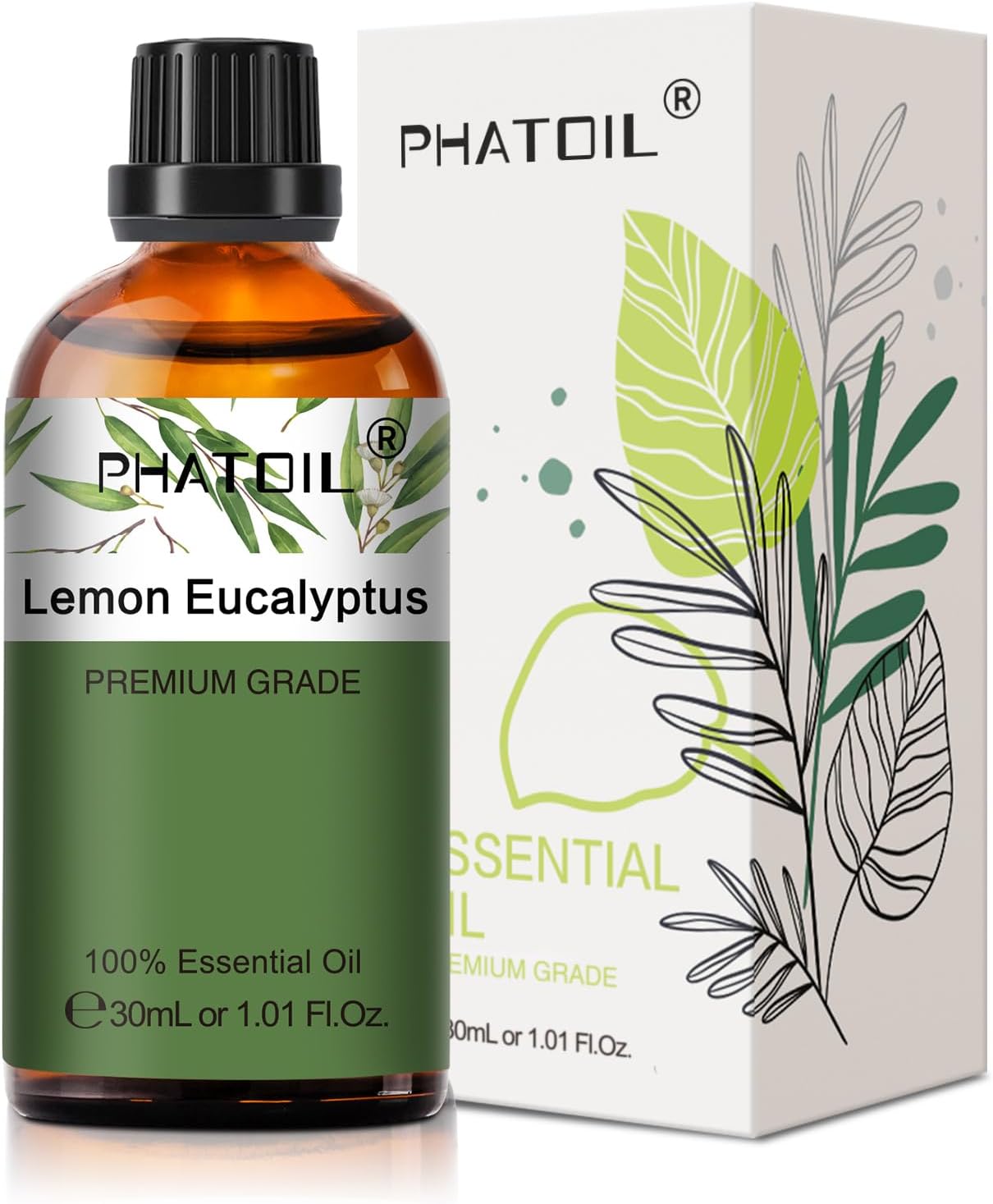 PHATOIL Peppermint Essential Oil 100ML, Pure Premium Grade Peppermint Essential Oils for Diffuser, Humidifier, Aromatherapy, Candle Making.